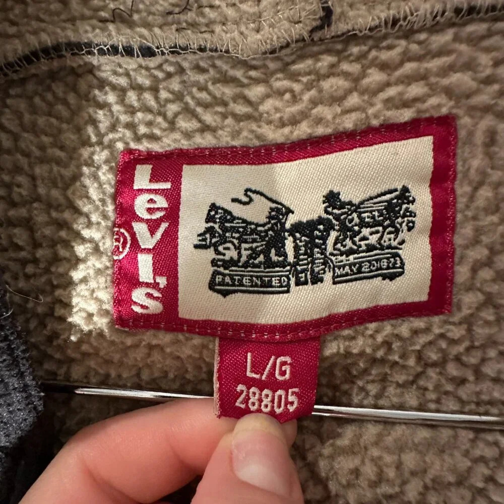 Levi's Sherpa jacket men’s size L - Picture 10 of 11